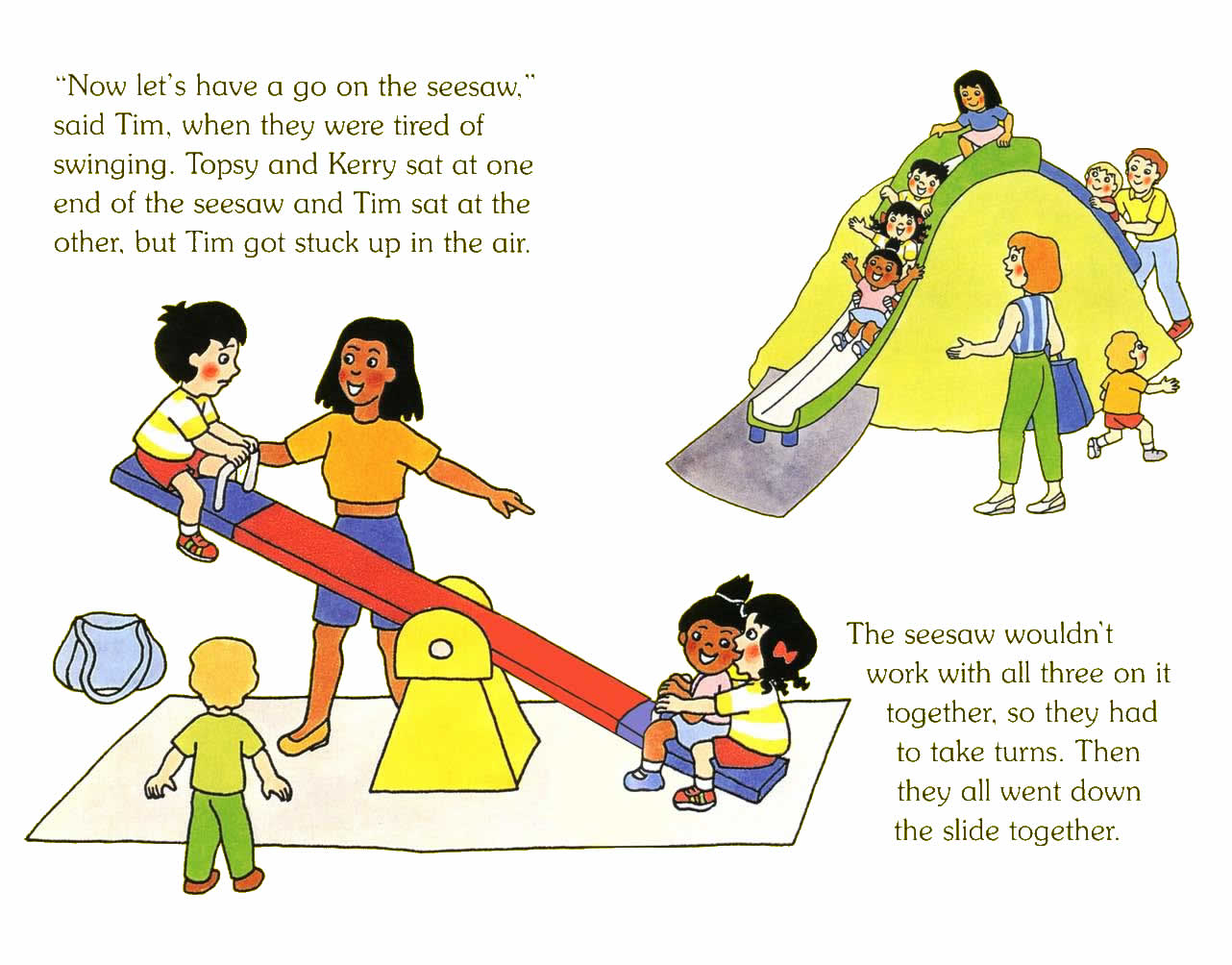 Ladybird - Topsy Tim Books - Go To The Park (07),绘本,绘本故事,绘本阅读,故事书,童书,图画书,课外阅读